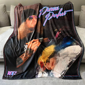 50*60inch 280gsm polyester soft flannel custom hot printed blanket